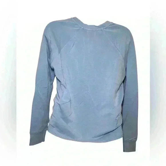 Sundry Baby Blue Rouched Sweatshirt Size XS NWT - Picture 3 of 6